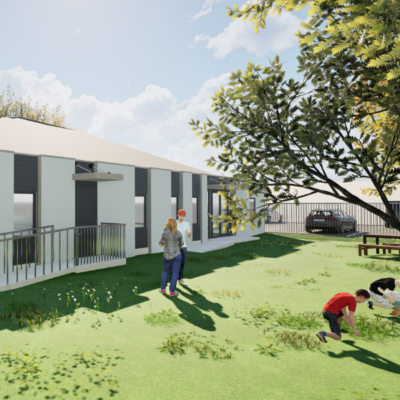 An artists impression of the outdoors of the yard dundee