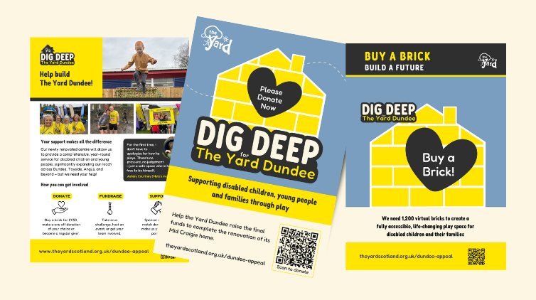 A poster to encourage people to donate to the dig deep appeal