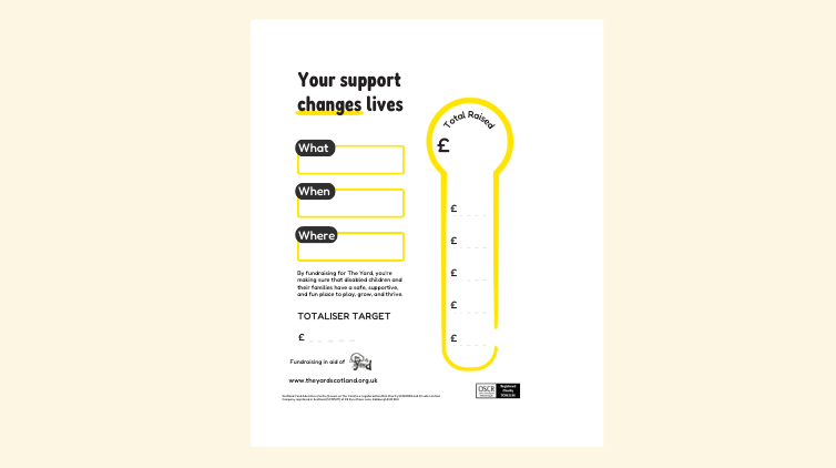 Track your fundraising with our totaliser